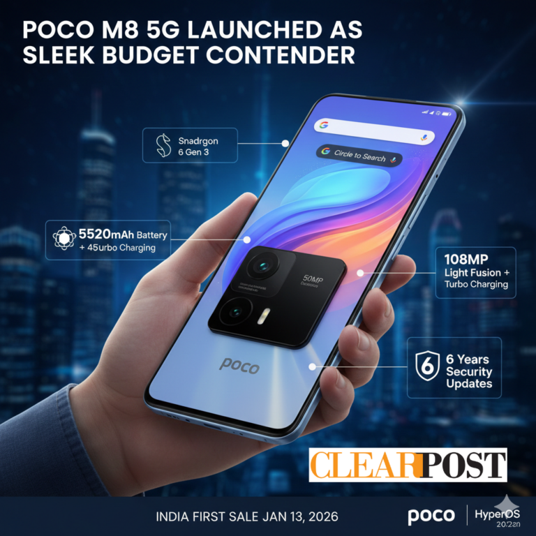 Poco M8 Launched as Sleek Budget Contender