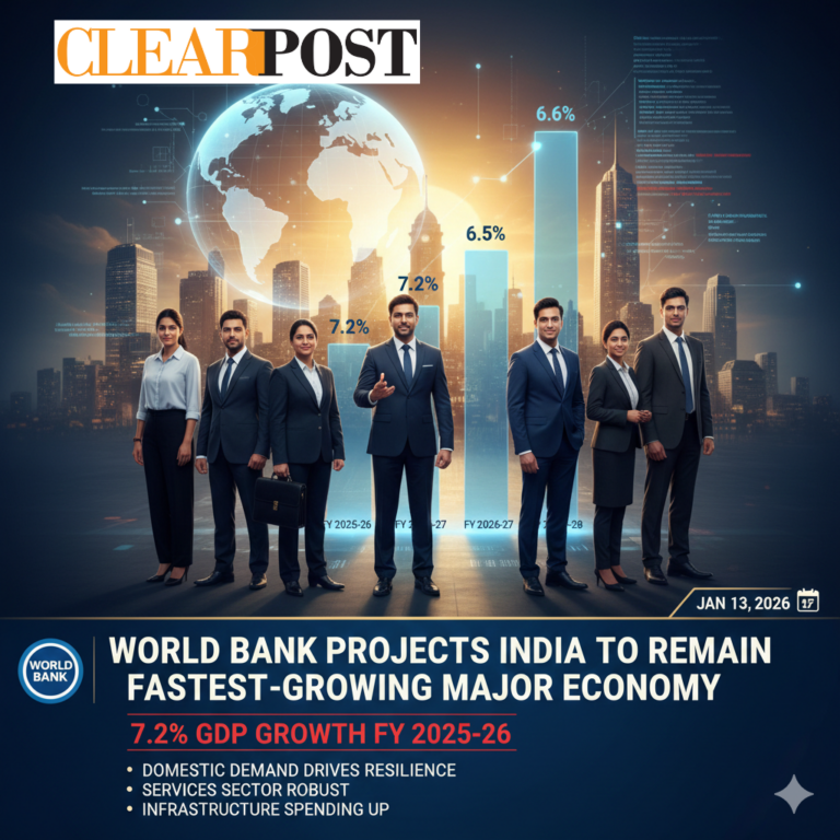 World Bank Projects India to Remain Fastest-Growing Major Economy