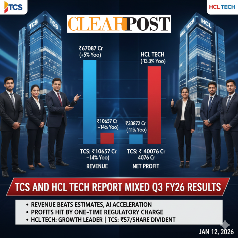 TCS and HCL Tech Report Mixed Q3 Results