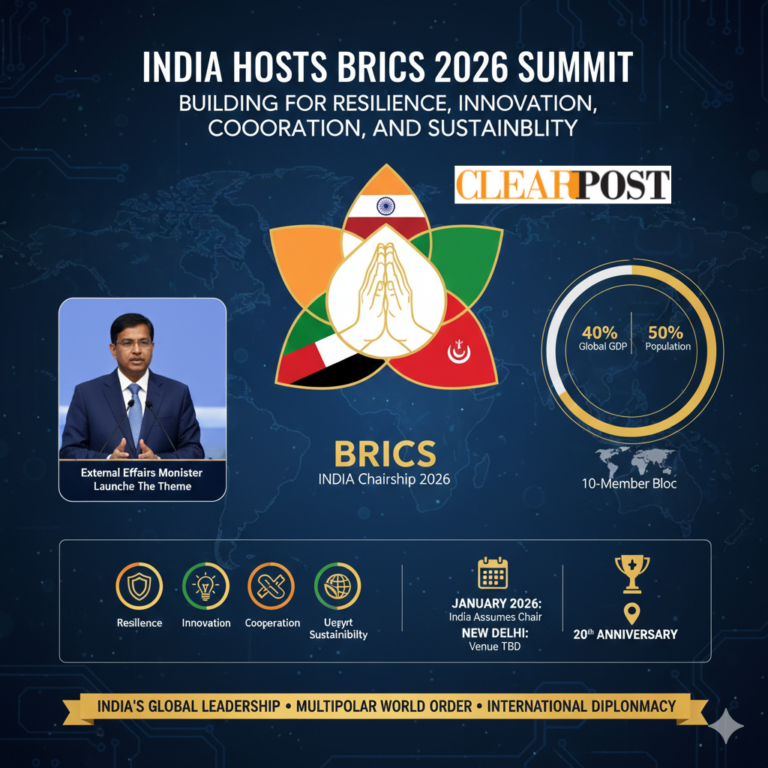 India Hosts the BRICS 2026 Summit