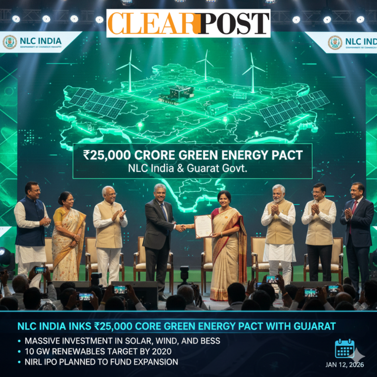 NLC India Inks ₹25,000 Crore Green Energy Pact
